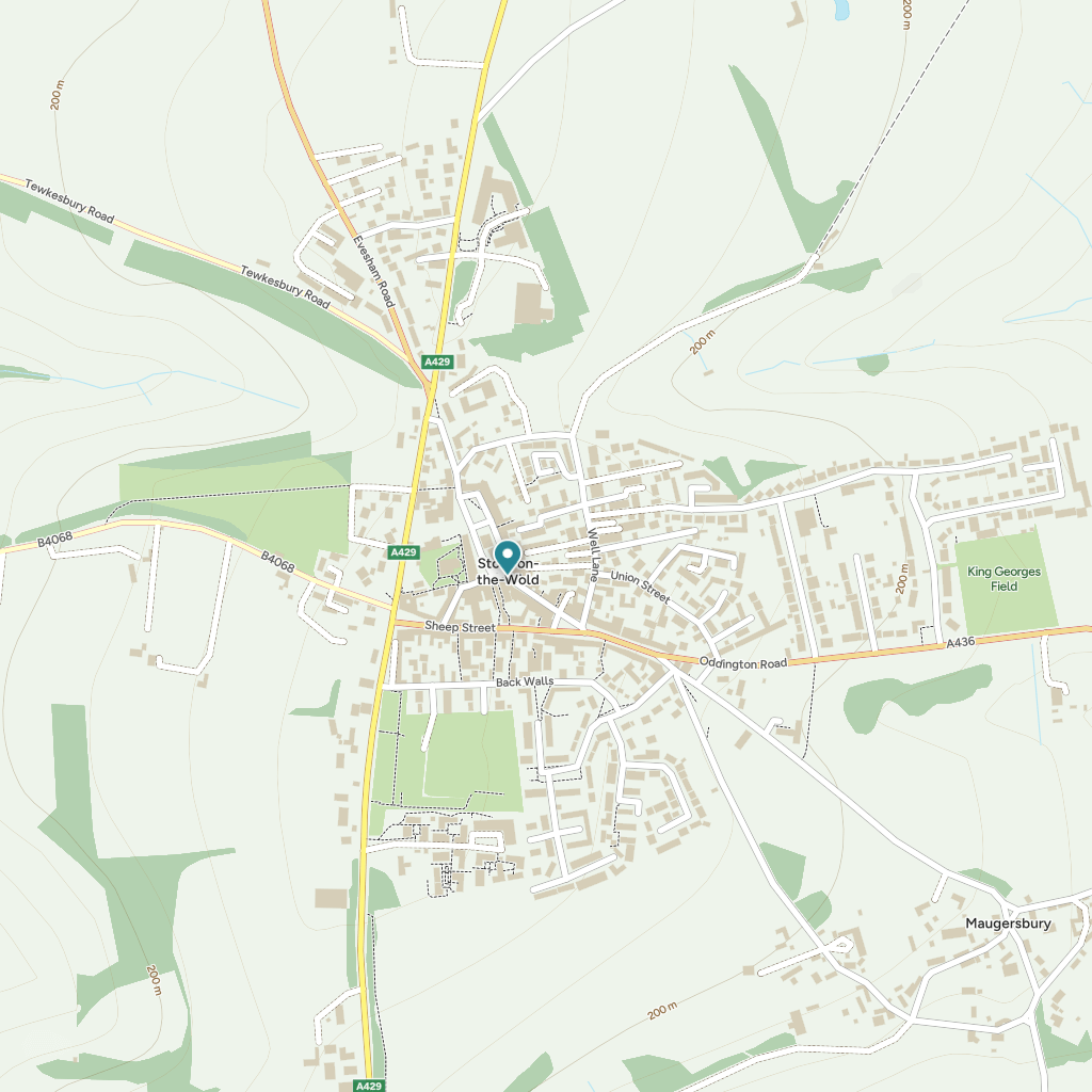 Map of Stow-on-the-Wold
